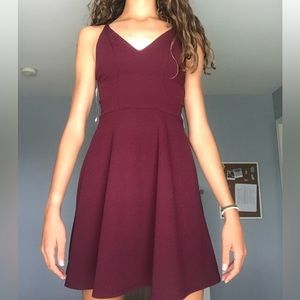 Loose maroon homecoming/formal dress